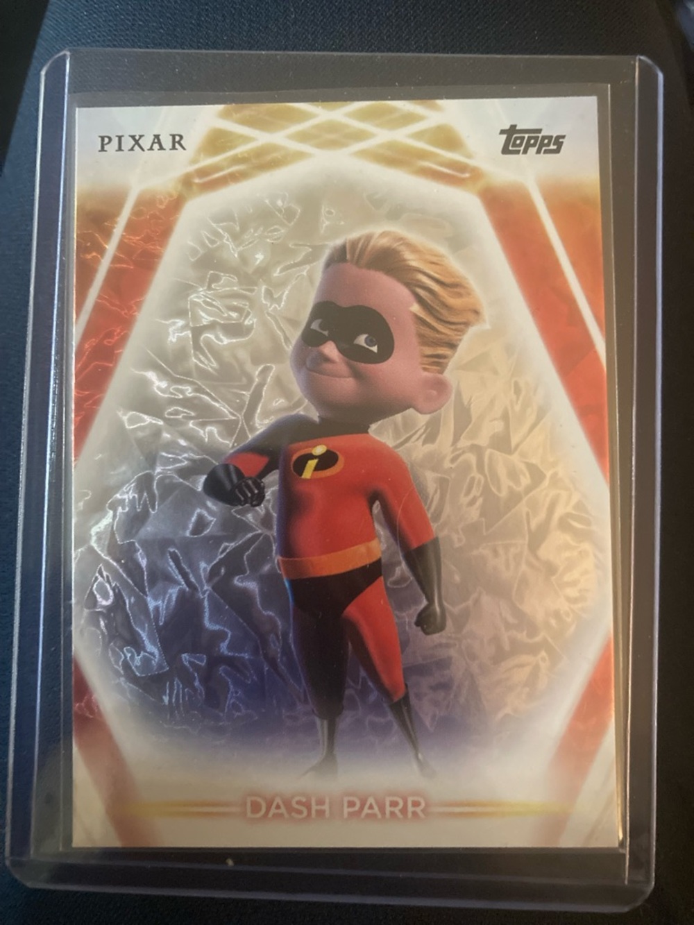 Topps Pixar Dash Parr Card with Red and Black Costume